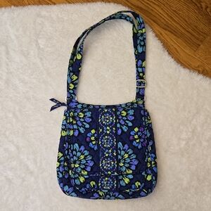 Vera Bradley Blue/Green Floral Purse, Great Condition